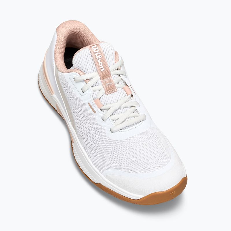 Moteriški teniso batai Wilson Intrigue Pro white/cameo rose/gum 15