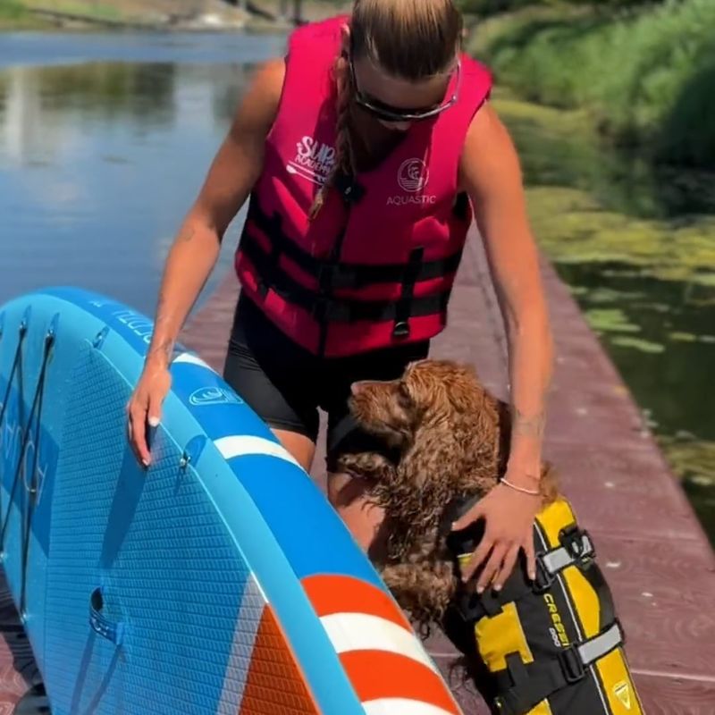 Šuns saugos liemenė Cressi Dog Life Jacket black/yellow 8