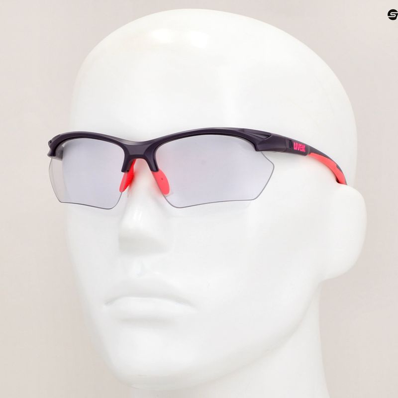 Akiniai nuo saulės UVEX Sportstyle 802 Small V  purple pink matt/smoke 7