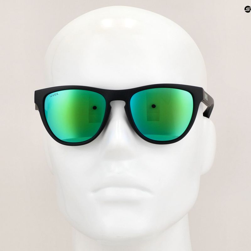 Akiniai nuo saulės UVEX Esntl Spirit black matt/mirror green 6