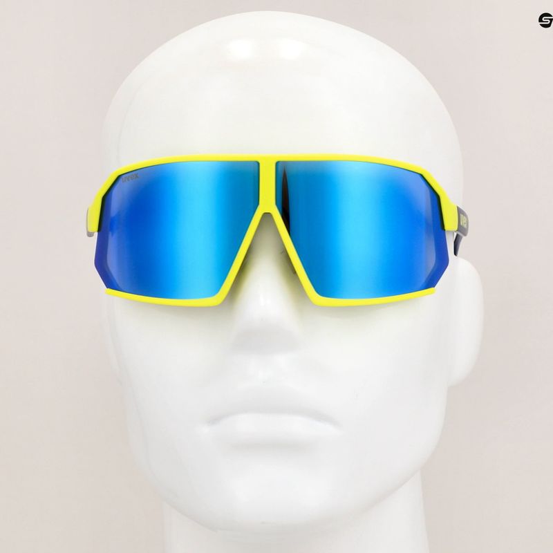 Akiniai nuo saulės UVEX Sportstyle 237 yellow blue matt/mirror blue 7