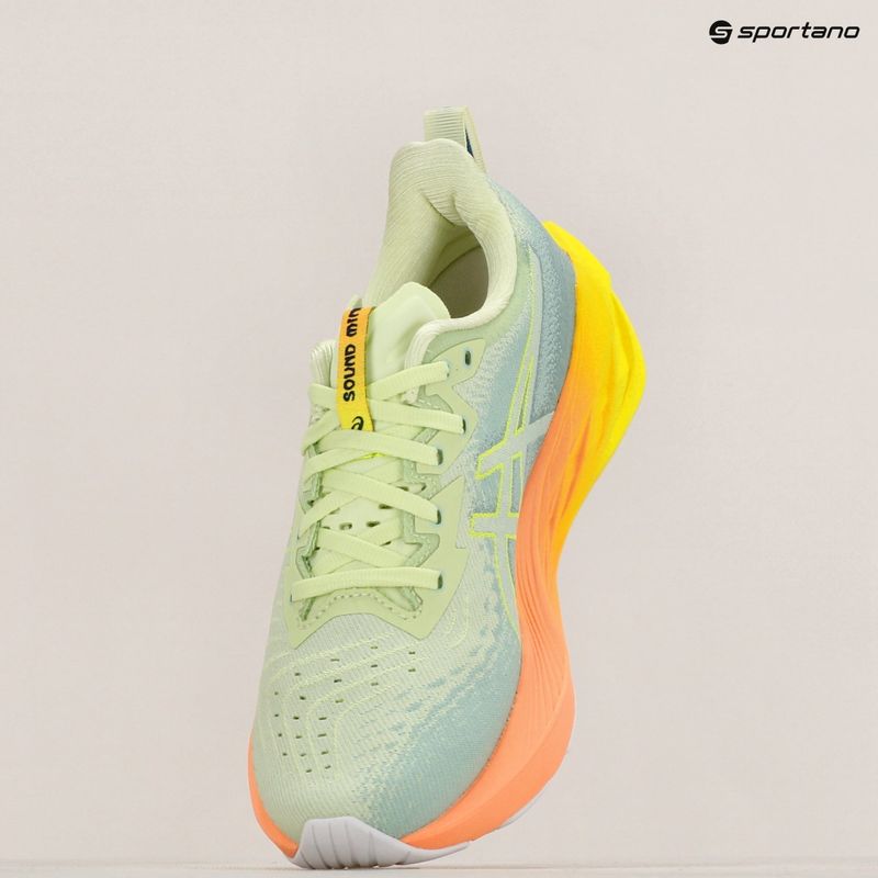 Moteriški bėgimo batai ASICS Novablast 4 Paris cool matcha/safety yellow 12