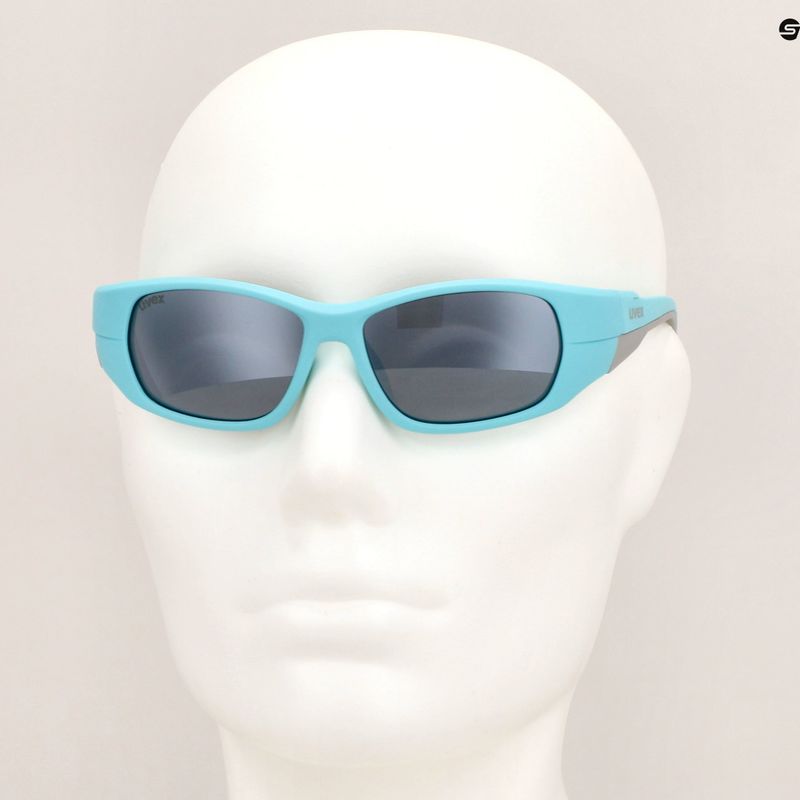 Vaikiški akiniai nuo saulės UVEX Sportstyle 514 lightblue matt/mirror silver 6