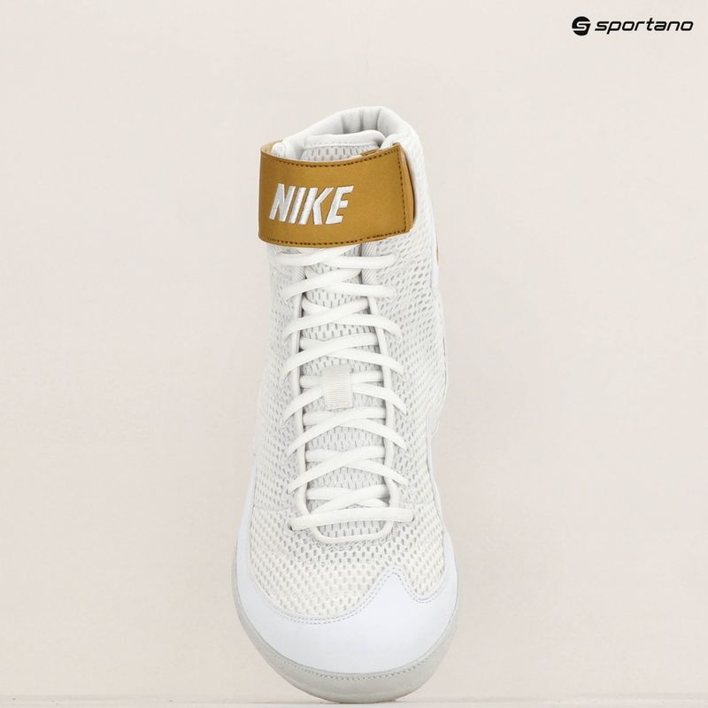 Vyriški imtynių batai Nike Inflict 3 white/metallic gold 9