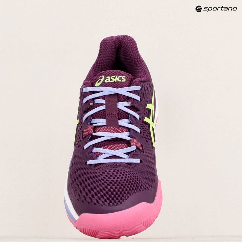 Moteriški padelio batai ASICS Gel-Resolution 9 deep mauve/lime green 16