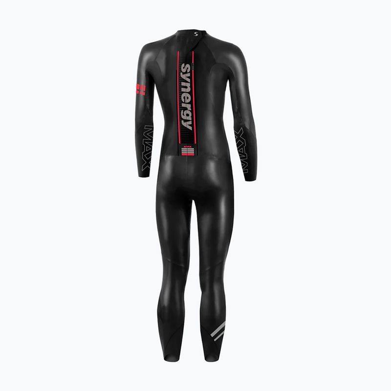 Moteriškas triatlono hidrokostiumas Synergy Adrenaline Full Sleeve 5 mm black/red 2