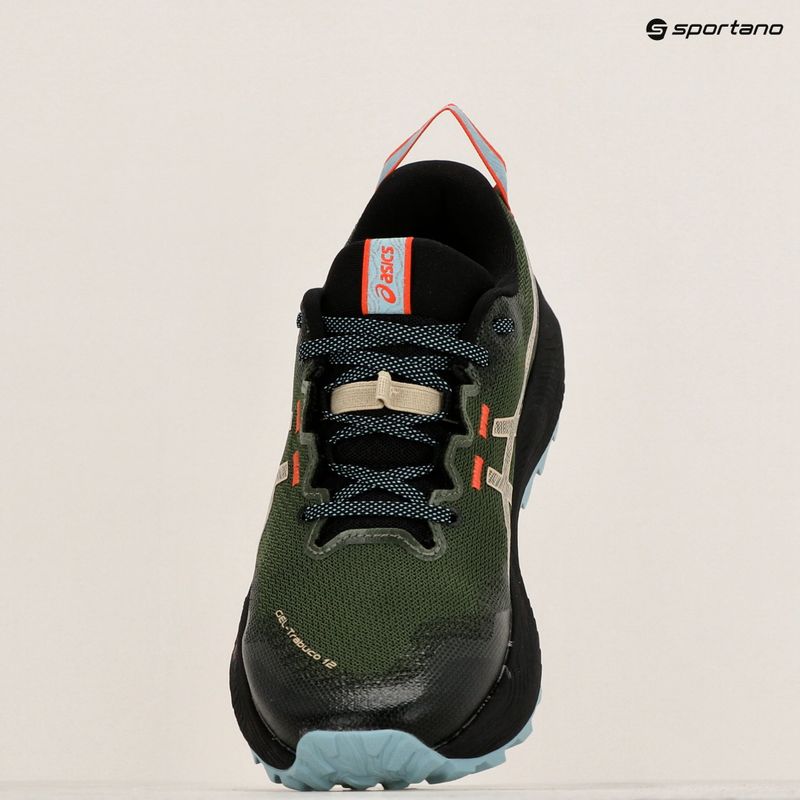 Vyriški bėgimo bateliai ASICS Gel-Trabuco 12 smog green/feather grey 16