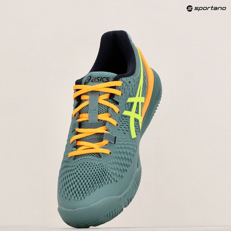 Vyriški padelio batai ASICS Gel-Resolution 9 celadon/safety yellow 15