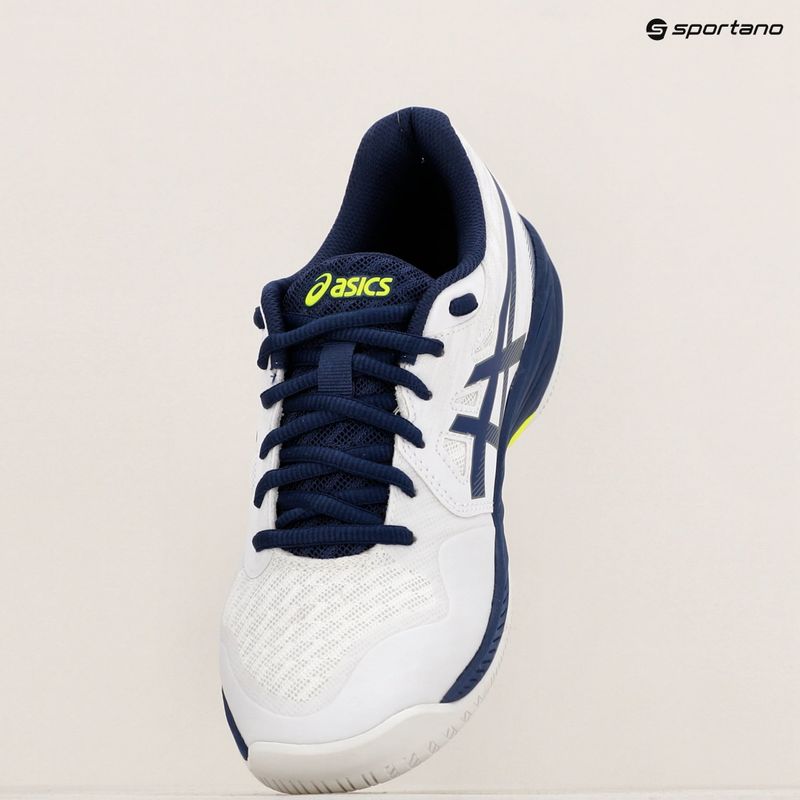 Vyriški skvošo batai ASICS Gel-Court Hunter 3 white/blue expanse 15