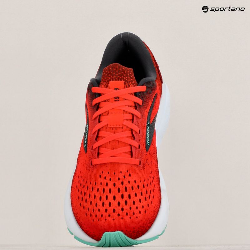 Vyriški bėgimo bateliai Brooks Ghost 16 fiery red/ebony/cockatoo 17