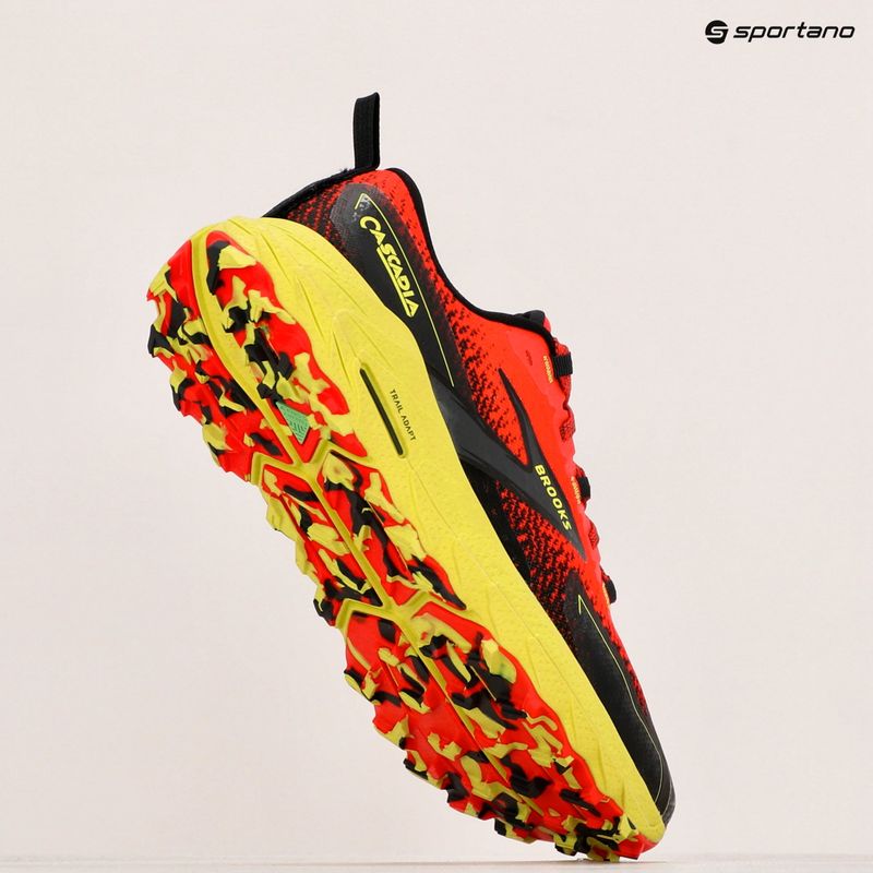 Vyriški bėgimo bateliai Brooks Cascadia 18 blue cherry tomato/lime/black 10