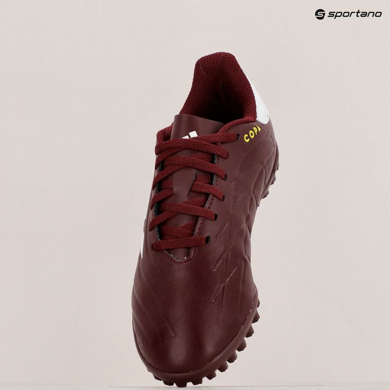 Vaikiški futbolo batai adidas Copa Pure II Club TF shadow red/footwear white/team solar yellow 11
