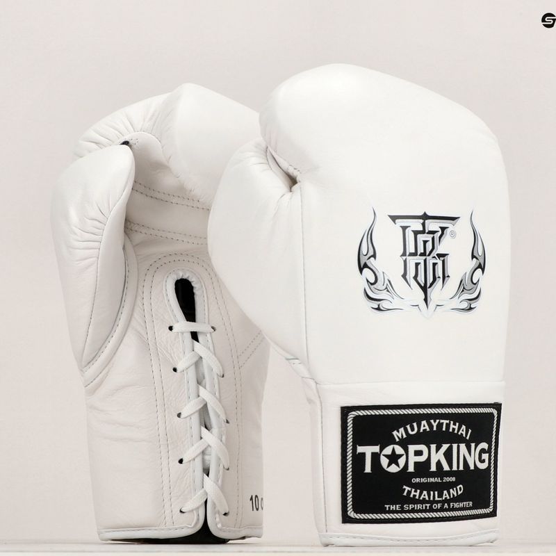 Bokso pirštinės Top King Boxing Competition white 8