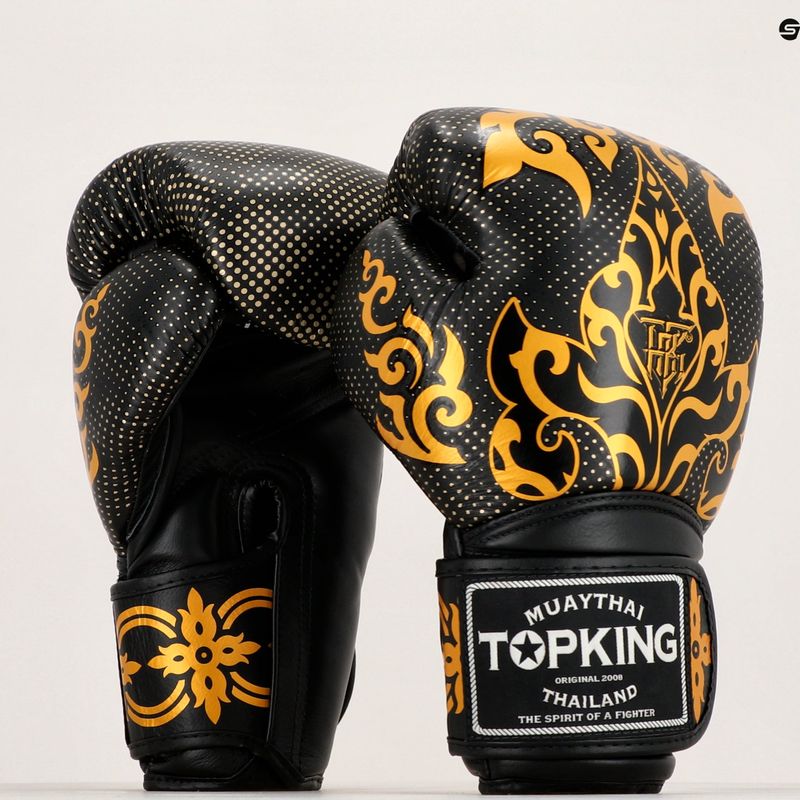 Bokso pirštinės Top King Boxing Kanok black 6