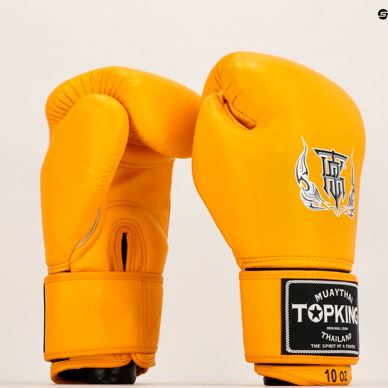 Bokso pirštinės Top King Muay Thai Ultimate yellow 6