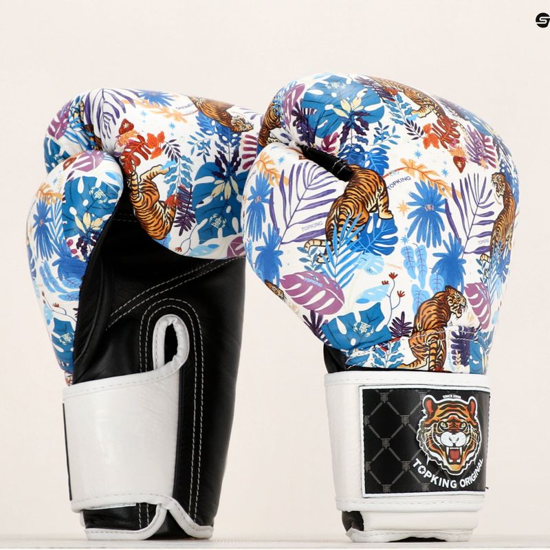 Bokso pirštinės Top King Boxing Wild Tiger black/white 6