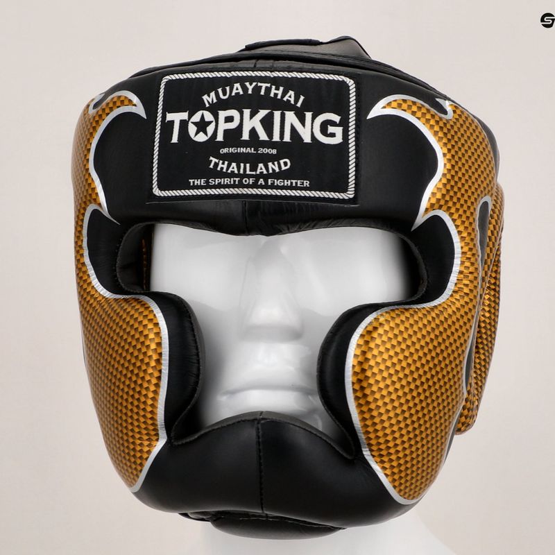 Bokso šalmas Top King Empower black/gold 8