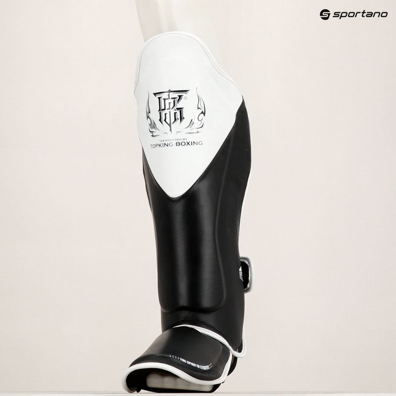 Blauzdų ir pėdų apsaugos Top King Shin Guards Blend black/white 8