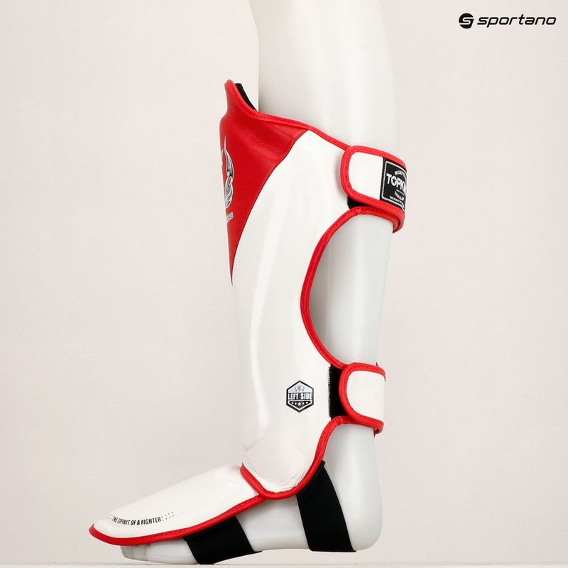 Blauzdų ir pėdų apsaugos Top King Shin Guards Blend white/red 8