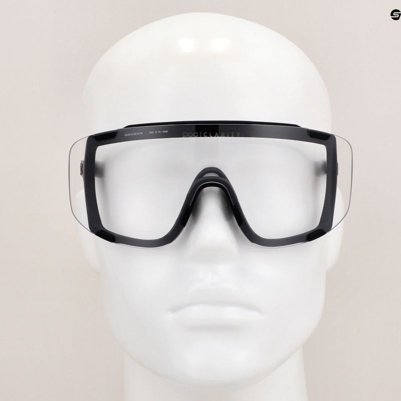 Akiniai nuo saulės POC Devour Photochromic uranium black/clarity photochromic/changeable grey 10
