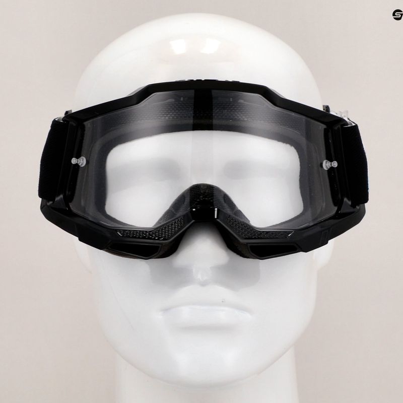 Vaikiški dviračių akiniai 100 % Accuri 2 Junior black/clear 7