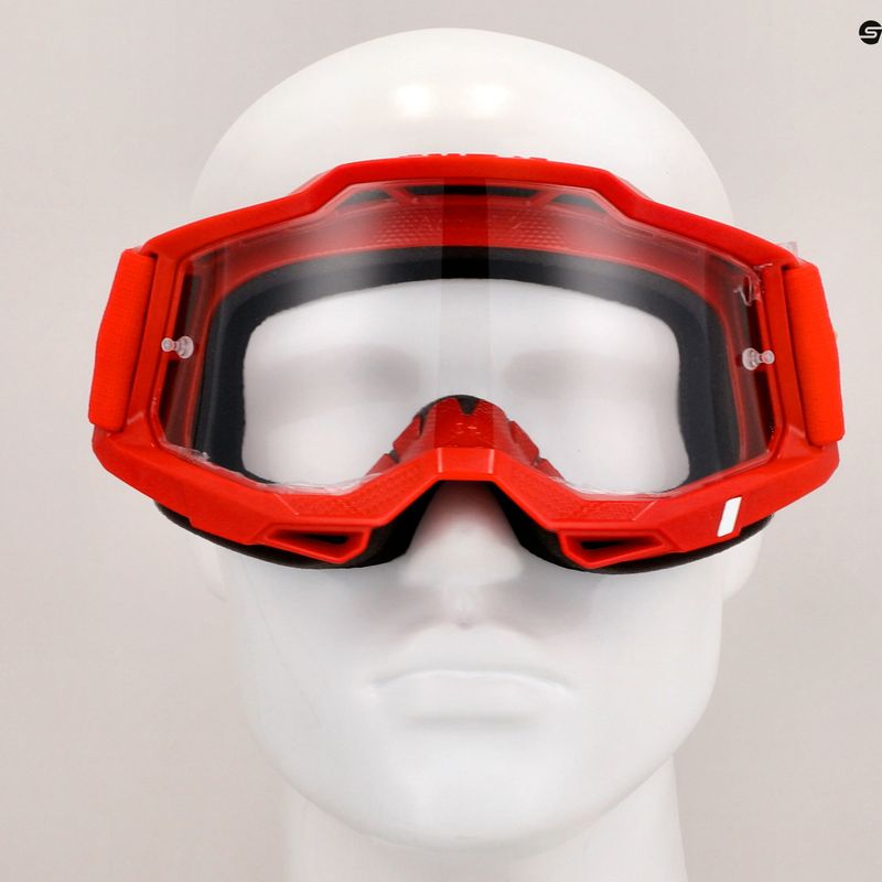 Dviračių akiniai 100 % Accuri 2 red/clear 7