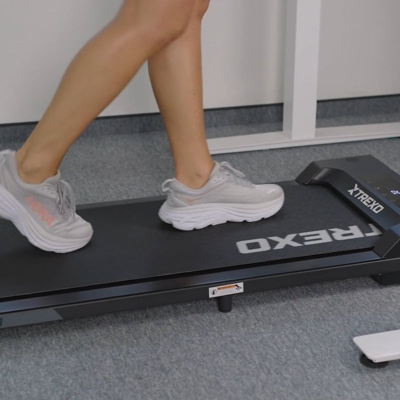 Elektrinis bėgimo takelis TREXO Walking Pad W100 juodas 19