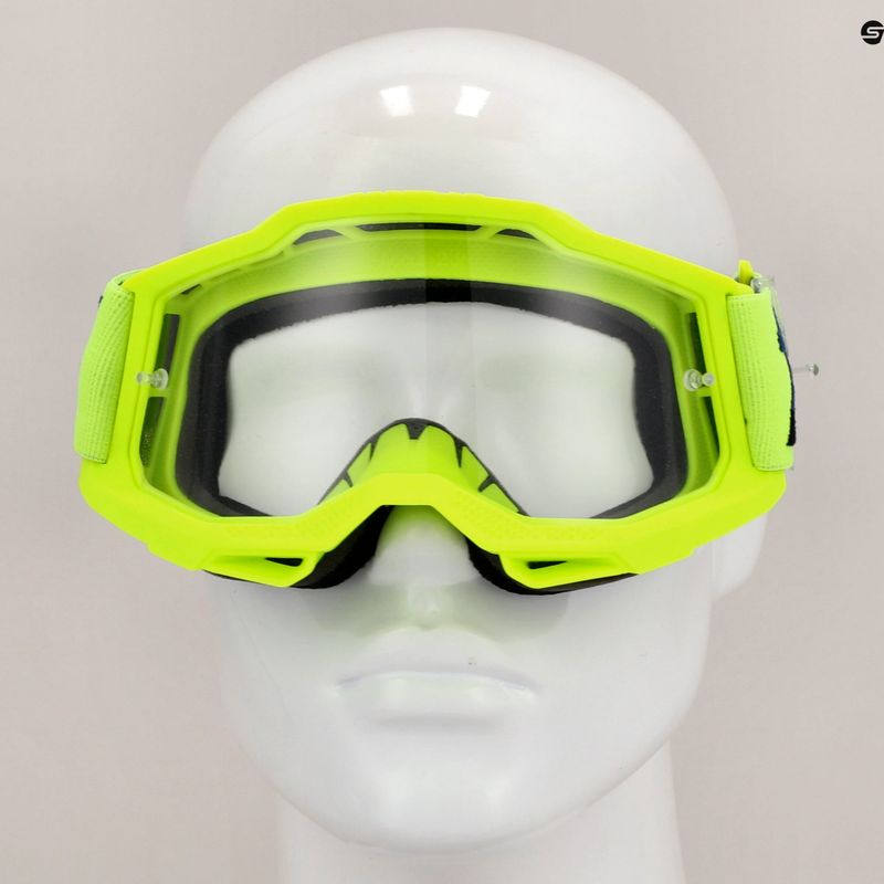 Vaikiški dviračių akiniai 100 % Accuri 2 Junior fluo/yellow/clear 7