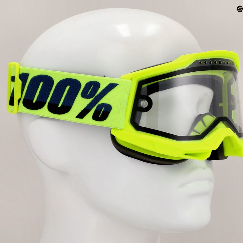 Dviračių akiniai 100 % Accuri 2 Enduro MTB fluo/yellow/clear 7