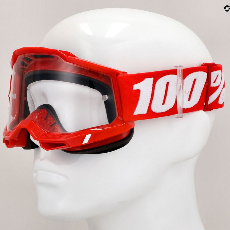 Dviračių akiniai 100 % Accuri 2 neon/red/clear 7