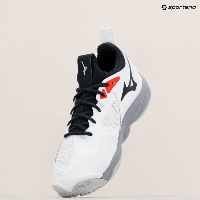 Vyriški tinklinio batai Mizuno Wave Momentum 3 white/salsa/black 9