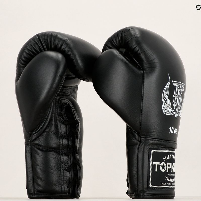 Bokso pirštinės Top King Muay Thai Pro black 7