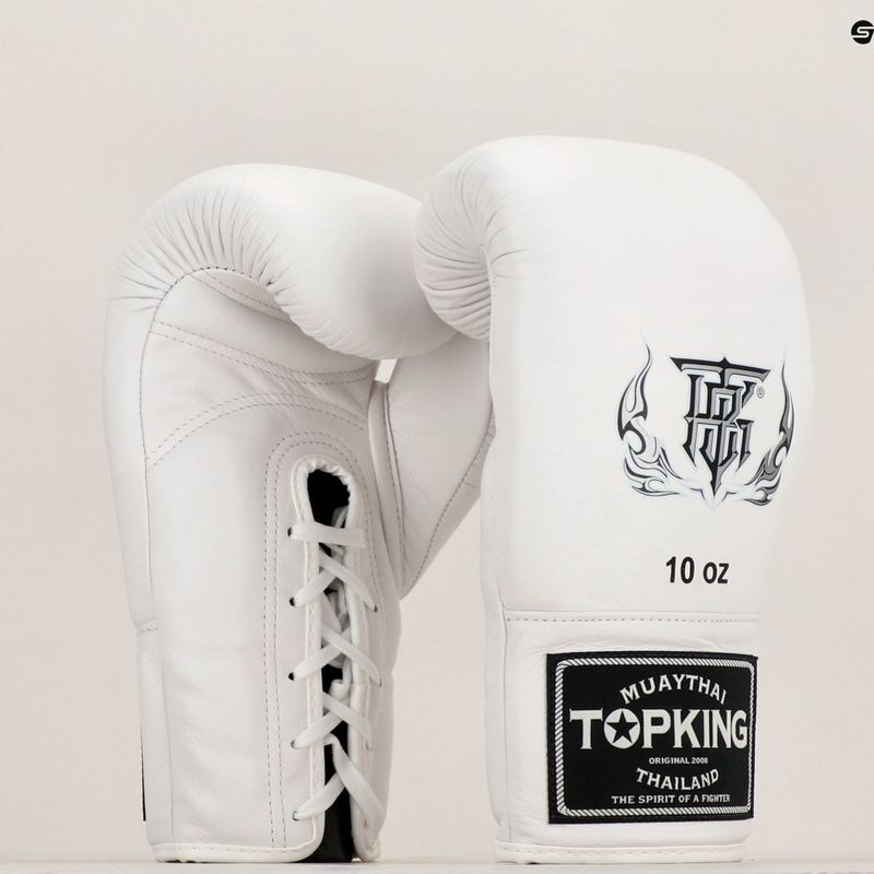Bokso pirštinės Top King Muay Thai Pro white 7