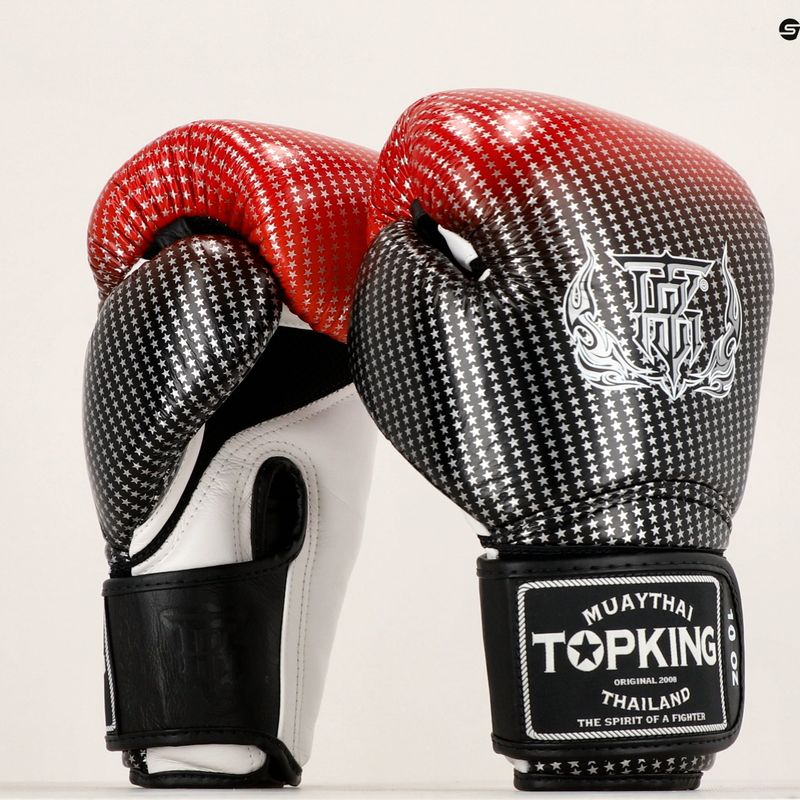 Bokso pirštinės Top King Muay Thai Super Star Air red 6