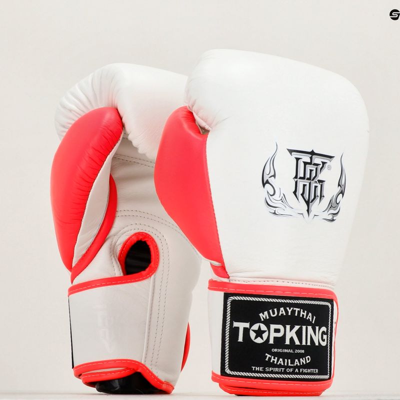 Bokso pirštinės Top King Boxing Reborn white/pink 6