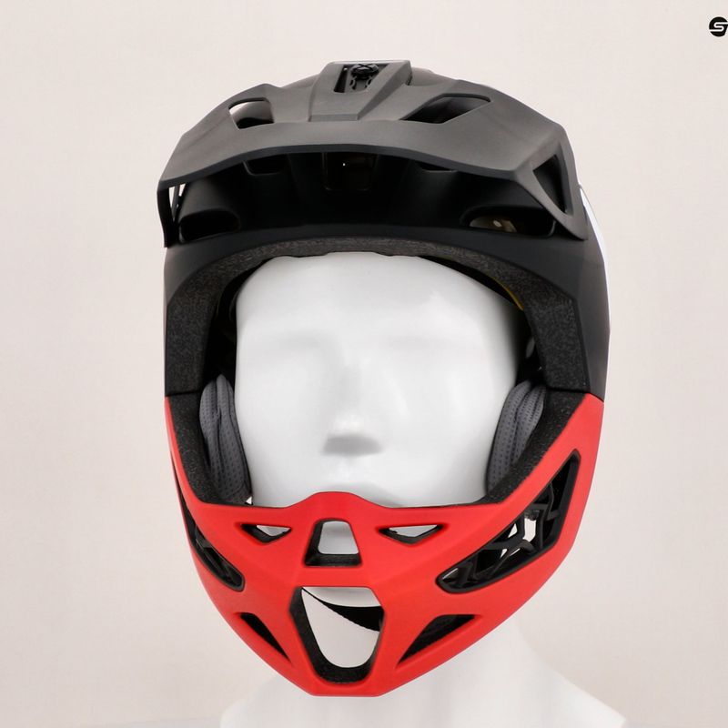 Dviračių šalmas Dainese Linea 01 Mips Evo mono matt black/red/nardo grey 10