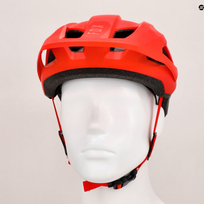 Dviračių šalmas Fox Racing Mainframe Trvrs fluorescent red 8