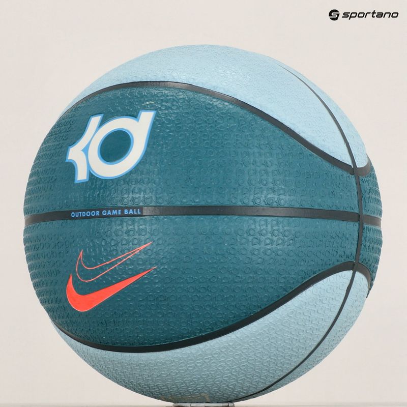 Krepšinio kamuolys Nike Playground 8P 2.0 K Durant Deflated blue dydis 7 5