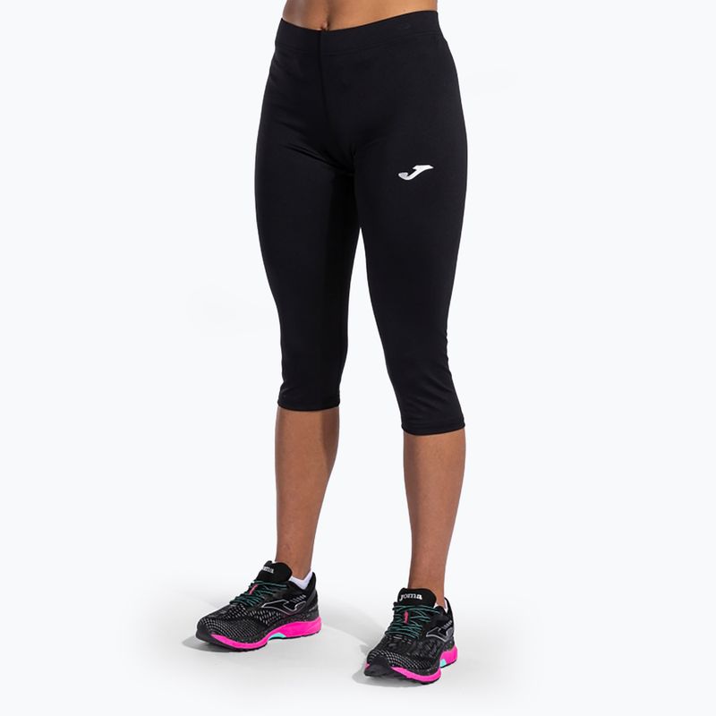 Moteriškos bėgimo kelnės Joma Olimpia 3/4 black 2