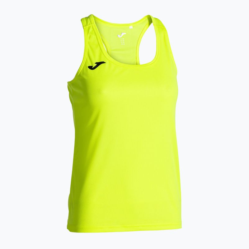 Moteriški bėgimo marškinėliai Joma Siena II yellow fluor