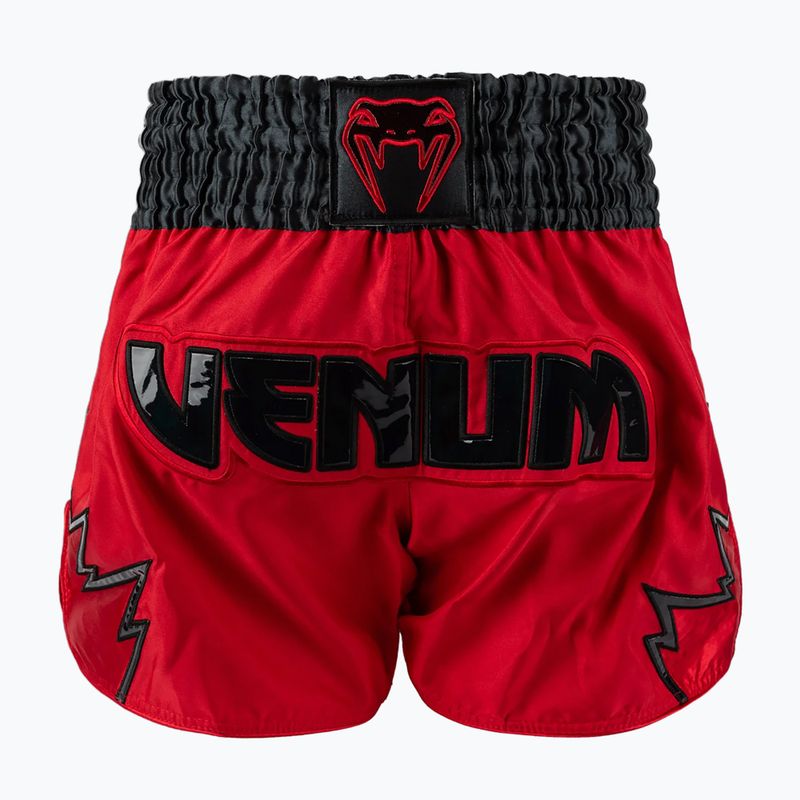 Vyriški treniruočių šortai Venum Inferno Muay Thai raudoni/tamsiai pilki/juodi