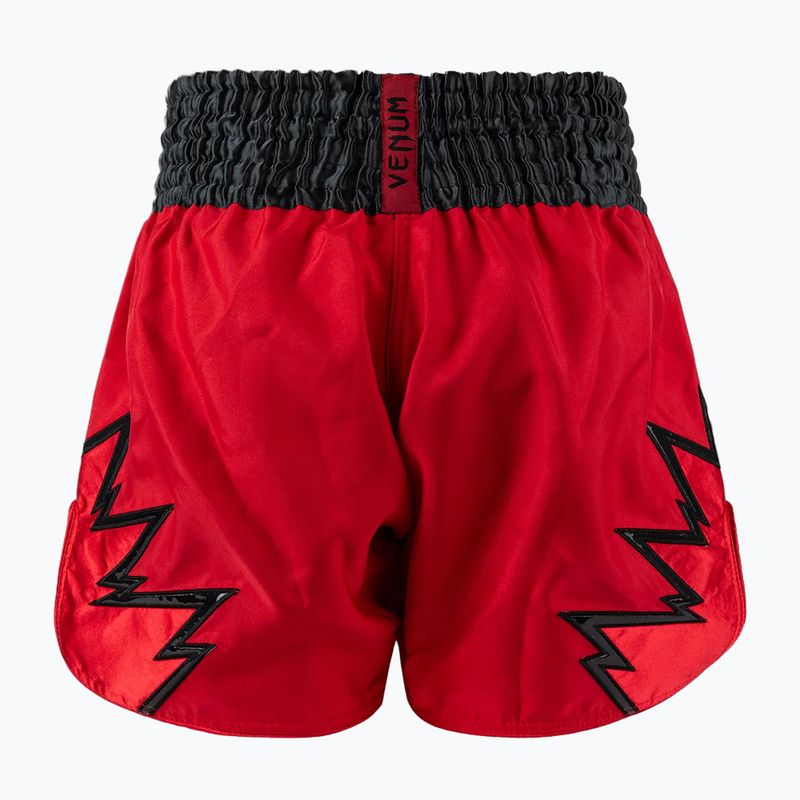 Vyriški treniruočių šortai Venum Inferno Muay Thai raudoni/tamsiai pilki/juodi 2