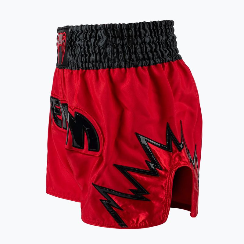 Vyriški treniruočių šortai Venum Inferno Muay Thai raudoni/tamsiai pilki/juodi 3