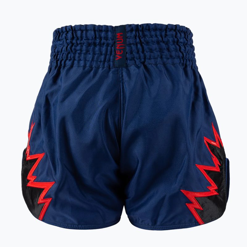 Vyriški treniruočių šortai Venum Inferno Muay Thai karališka mėlyna/raudona/juoda 2