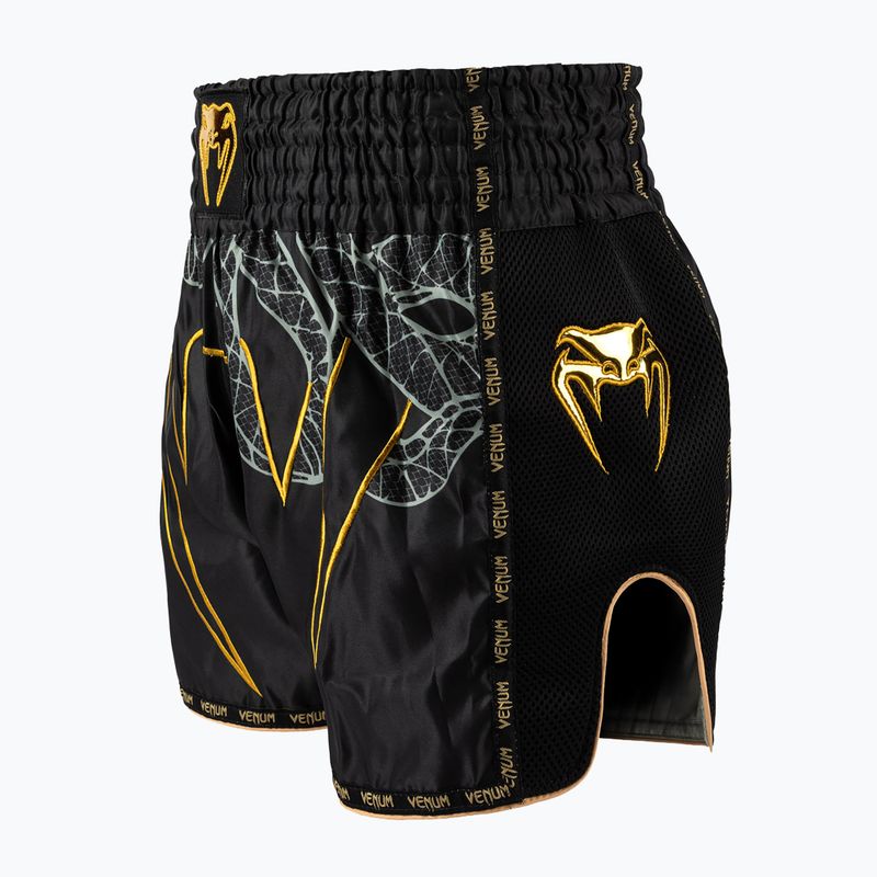 Vyriški treniruočių šortai Venum Serpenti Muay Thai black/silver/gold 3