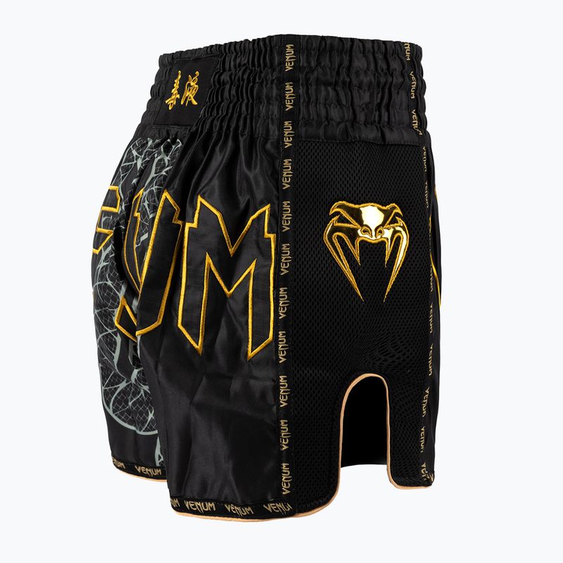 Vyriški treniruočių šortai Venum Serpenti Muay Thai black/silver/gold 4