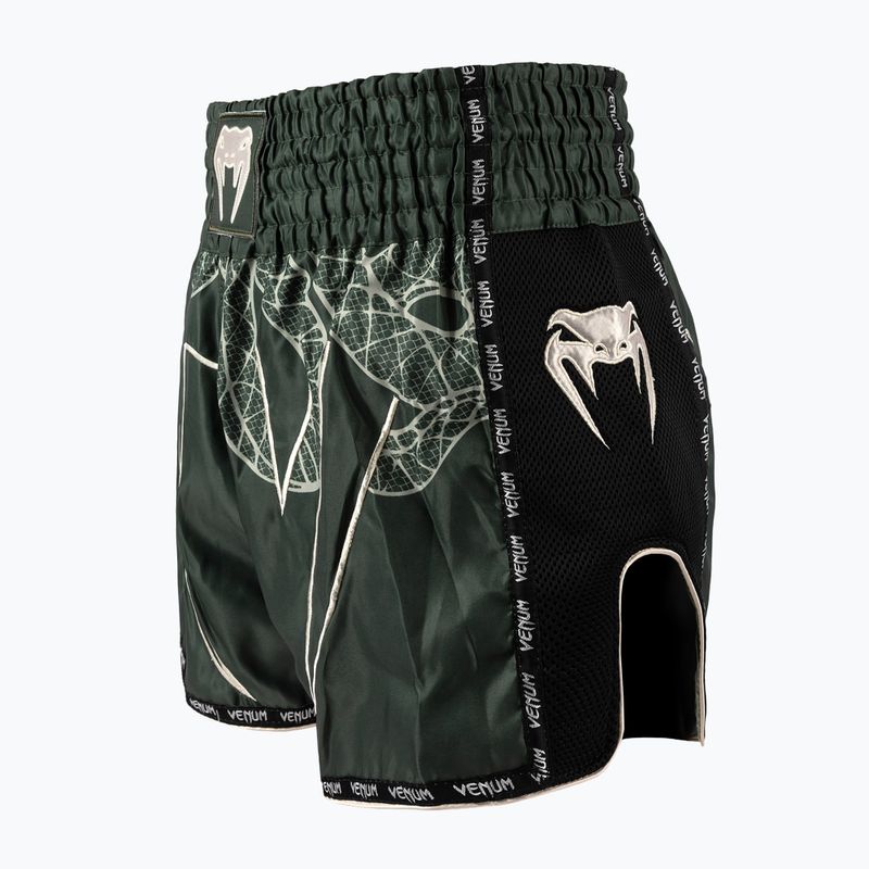 Vyriški treniruočių šortai Venum Serpenti Muay Thai khaki/bronze/ivory 3