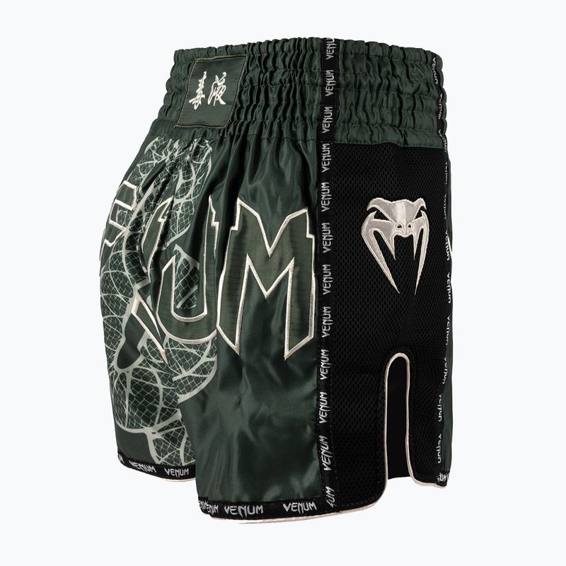 Vyriški treniruočių šortai Venum Serpenti Muay Thai khaki/bronze/ivory 4