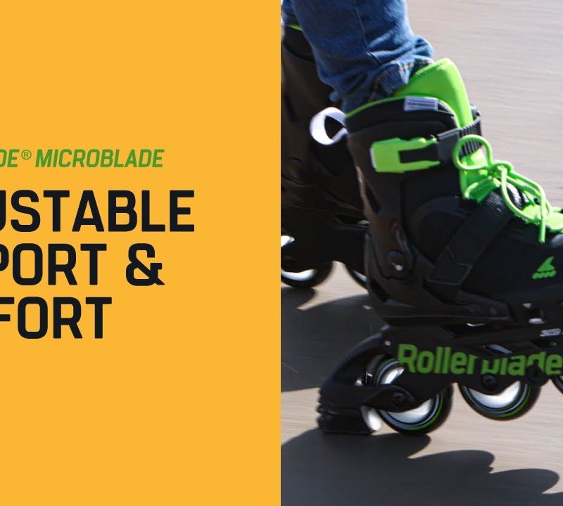 Rollerblade Microblade vaikiški riedučiai juodai geltoni 7101700215 10