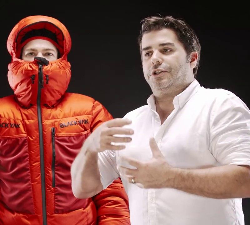 BLACKYAK Watusi alpinistinis ekspedicinis kostiumas fiery red 19